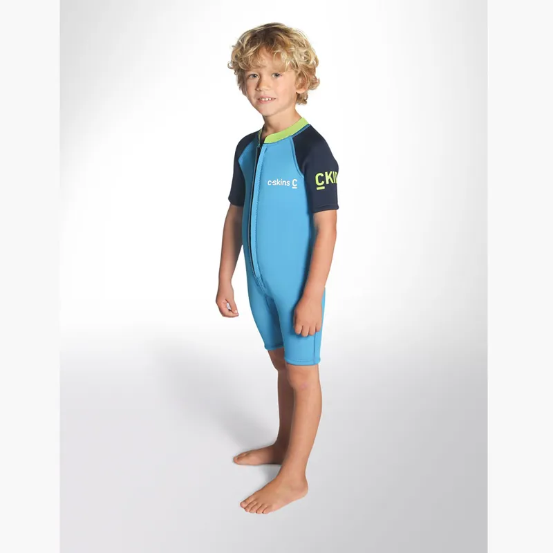 CSkins CKid Baby Shorty Wetsuit Cyan/Navy